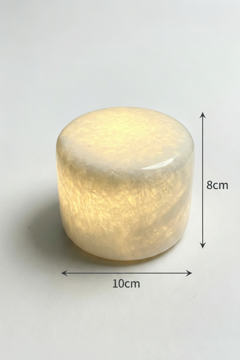 白色水晶触控灯尺寸标注
